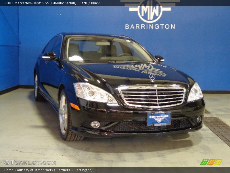 Black / Black 2007 Mercedes-Benz S 550 4Matic Sedan