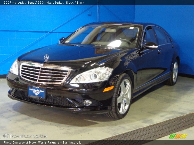 Black / Black 2007 Mercedes-Benz S 550 4Matic Sedan