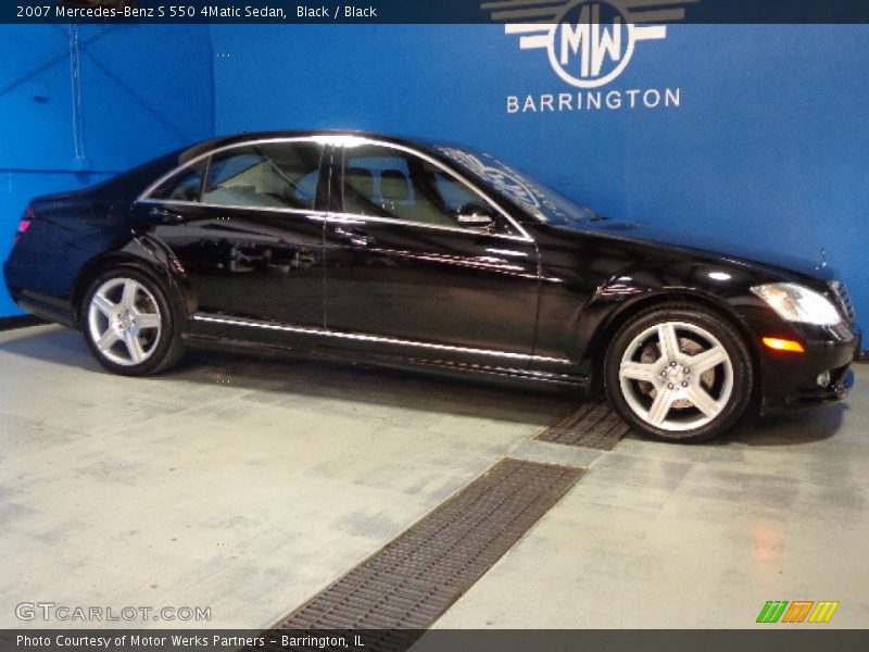 Black / Black 2007 Mercedes-Benz S 550 4Matic Sedan