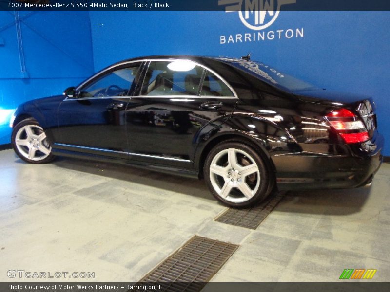 Black / Black 2007 Mercedes-Benz S 550 4Matic Sedan