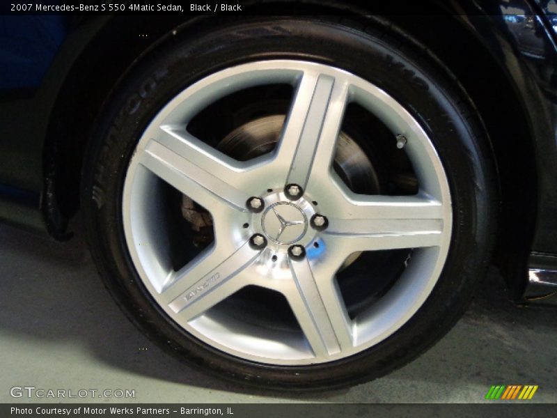 Black / Black 2007 Mercedes-Benz S 550 4Matic Sedan