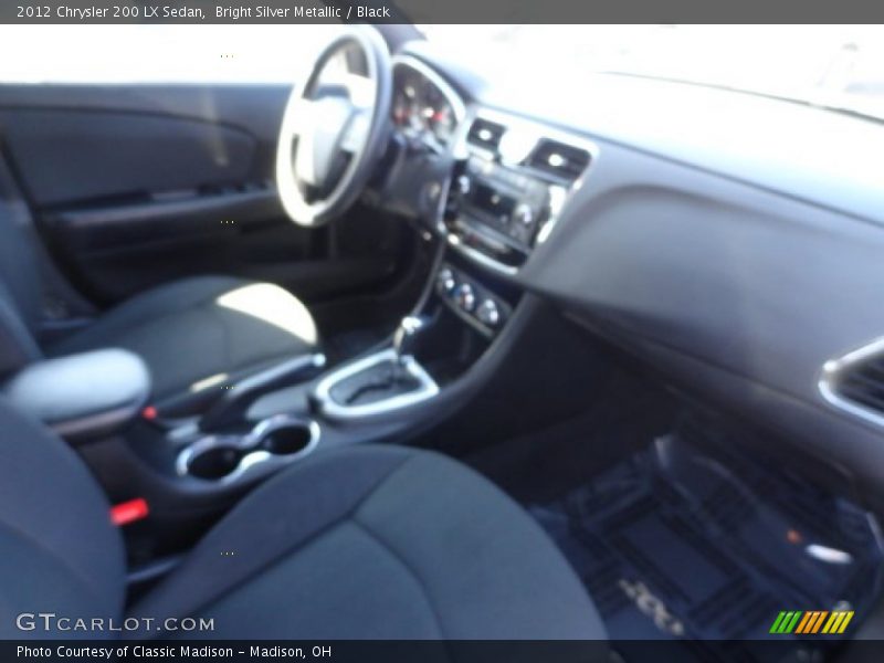 Bright Silver Metallic / Black 2012 Chrysler 200 LX Sedan