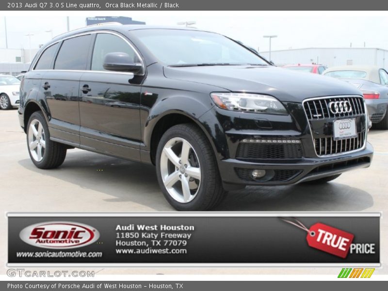Orca Black Metallic / Black 2013 Audi Q7 3.0 S Line quattro