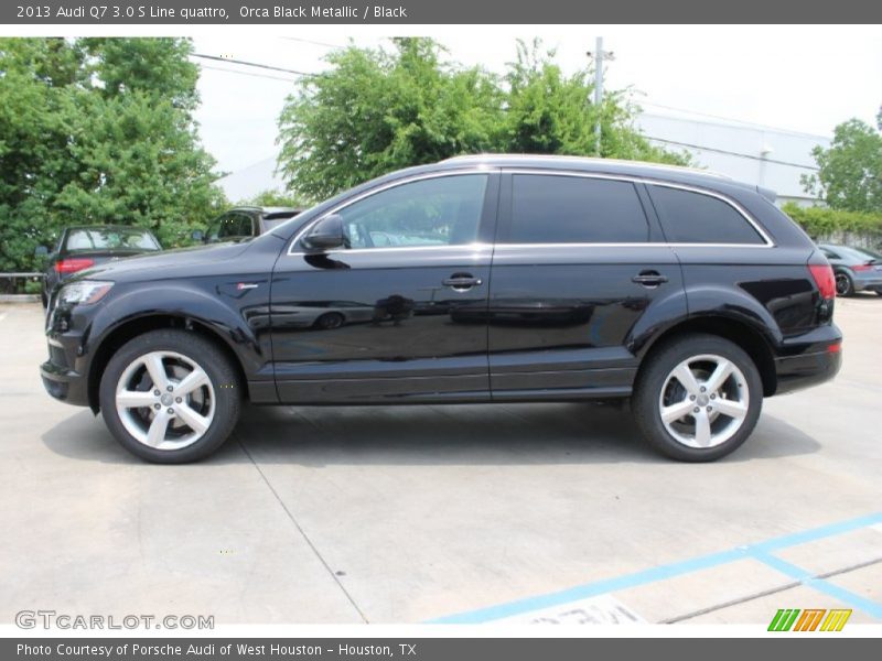Orca Black Metallic / Black 2013 Audi Q7 3.0 S Line quattro