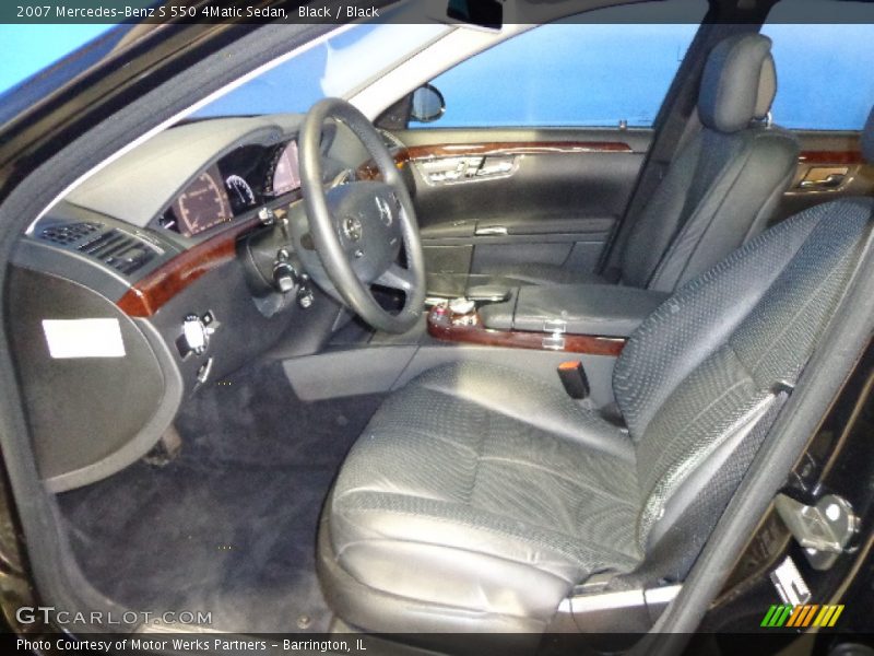 Black / Black 2007 Mercedes-Benz S 550 4Matic Sedan