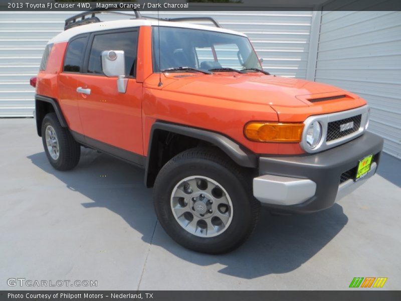 Magma Orange / Dark Charcoal 2013 Toyota FJ Cruiser 4WD
