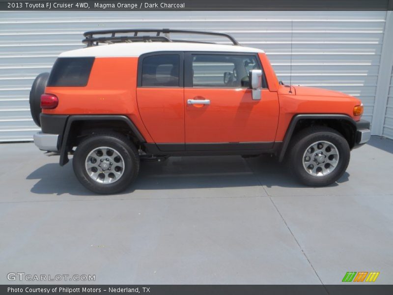 Magma Orange / Dark Charcoal 2013 Toyota FJ Cruiser 4WD