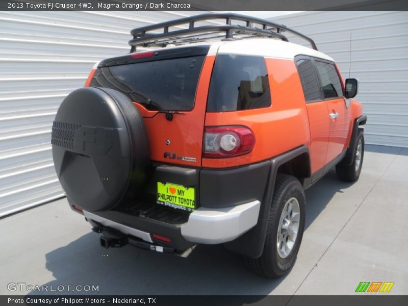 Magma Orange / Dark Charcoal 2013 Toyota FJ Cruiser 4WD
