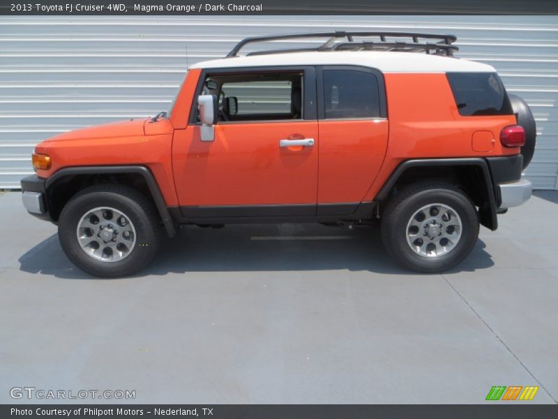 Magma Orange / Dark Charcoal 2013 Toyota FJ Cruiser 4WD