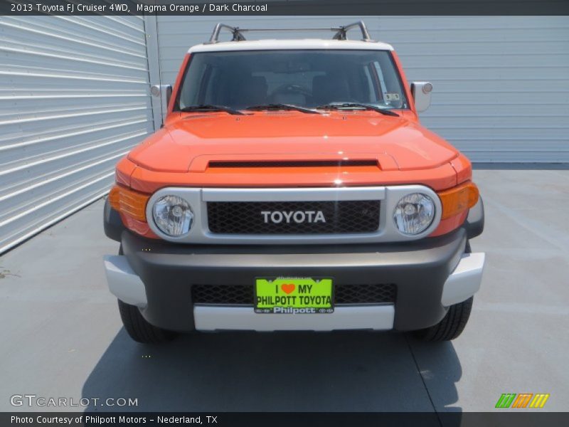 Magma Orange / Dark Charcoal 2013 Toyota FJ Cruiser 4WD