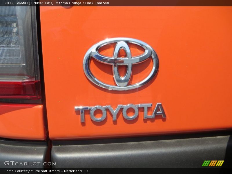 Magma Orange / Dark Charcoal 2013 Toyota FJ Cruiser 4WD