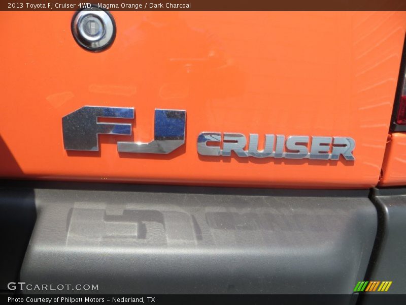 Magma Orange / Dark Charcoal 2013 Toyota FJ Cruiser 4WD