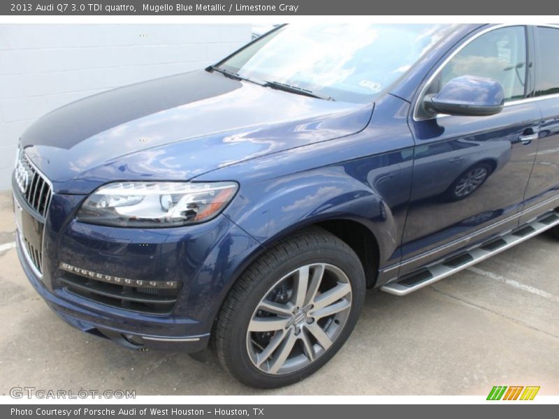 Mugello Blue Metallic / Limestone Gray 2013 Audi Q7 3.0 TDI quattro