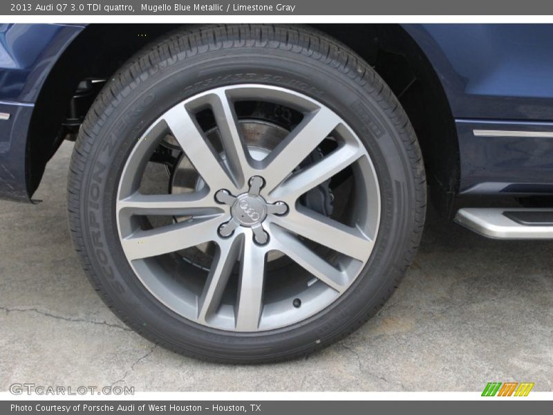 Mugello Blue Metallic / Limestone Gray 2013 Audi Q7 3.0 TDI quattro
