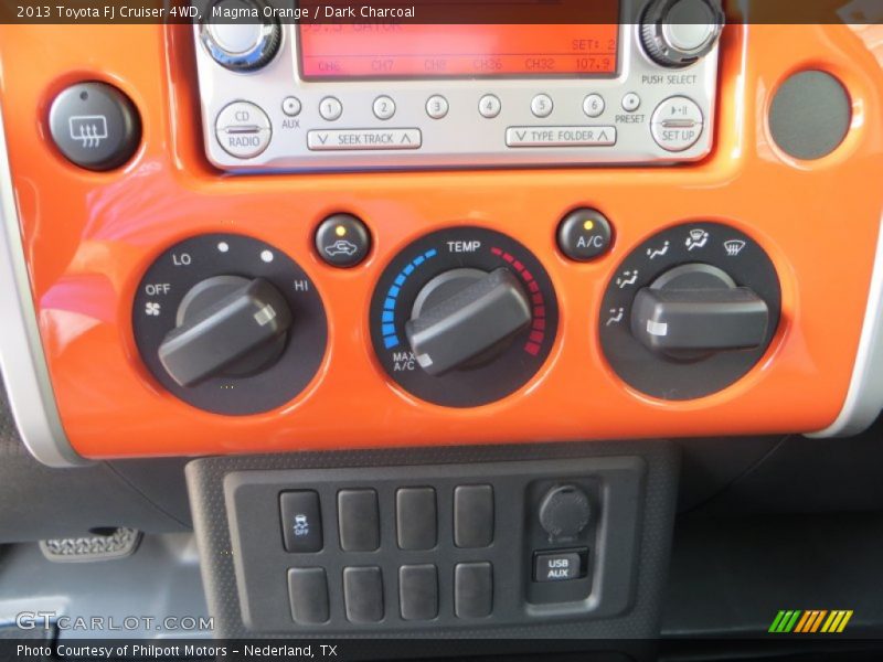 Magma Orange / Dark Charcoal 2013 Toyota FJ Cruiser 4WD