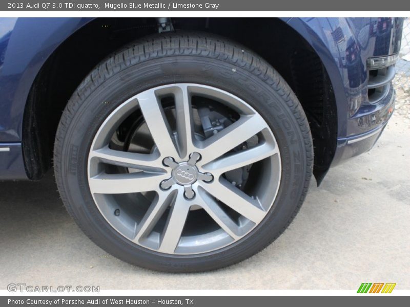 Mugello Blue Metallic / Limestone Gray 2013 Audi Q7 3.0 TDI quattro