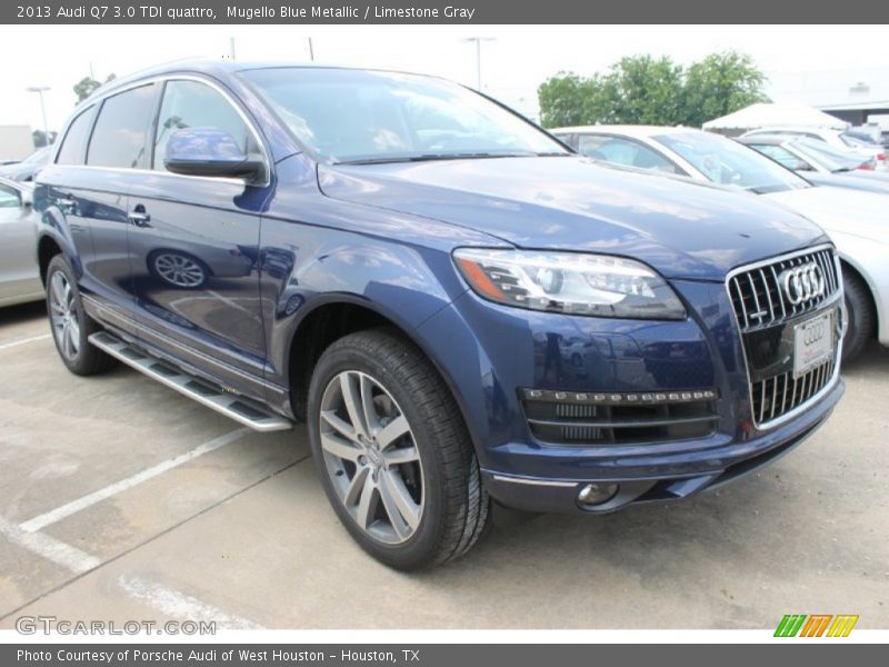 Mugello Blue Metallic / Limestone Gray 2013 Audi Q7 3.0 TDI quattro