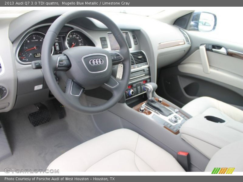 Mugello Blue Metallic / Limestone Gray 2013 Audi Q7 3.0 TDI quattro