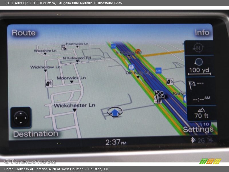 Mugello Blue Metallic / Limestone Gray 2013 Audi Q7 3.0 TDI quattro