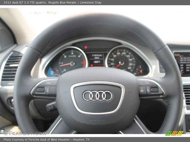 Mugello Blue Metallic / Limestone Gray 2013 Audi Q7 3.0 TDI quattro