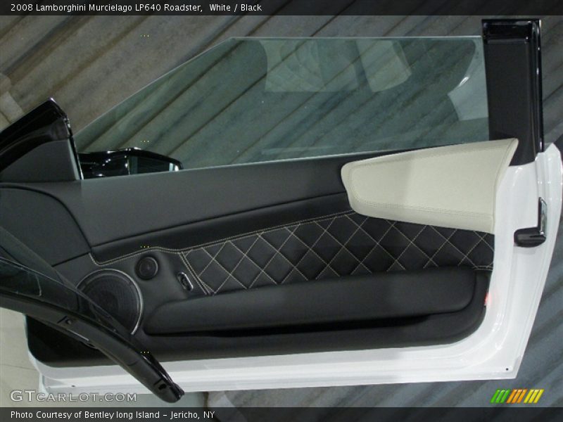 White / Black 2008 Lamborghini Murcielago LP640 Roadster