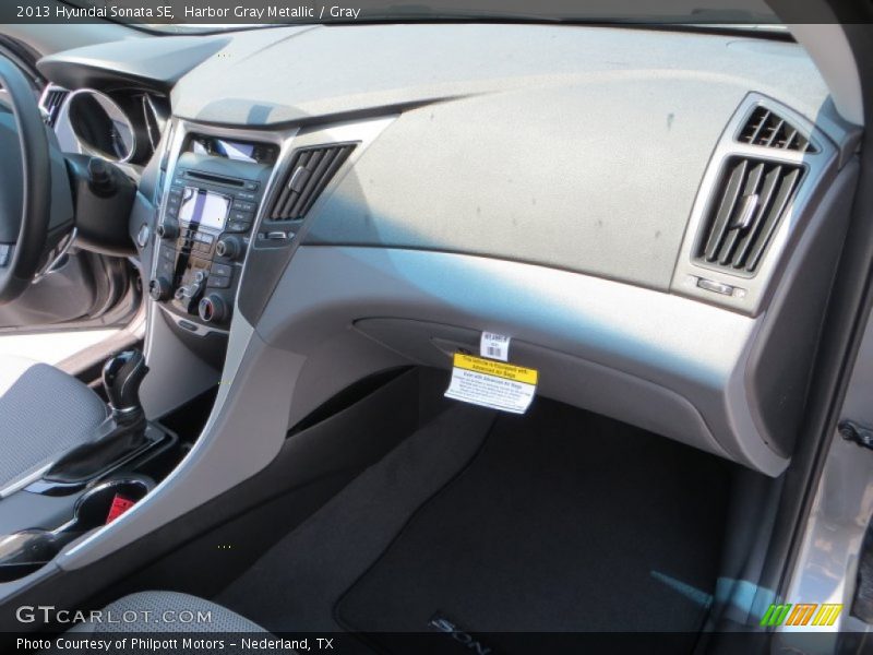 Harbor Gray Metallic / Gray 2013 Hyundai Sonata SE
