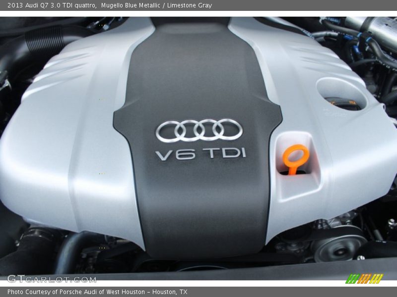 Mugello Blue Metallic / Limestone Gray 2013 Audi Q7 3.0 TDI quattro