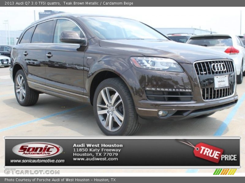 Teak Brown Metallic / Cardamom Beige 2013 Audi Q7 3.0 TFSI quattro