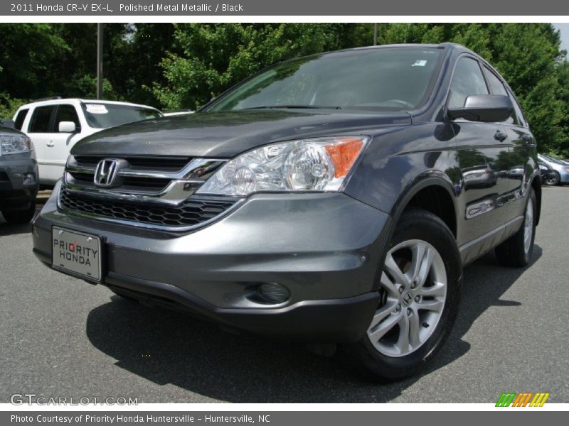 Polished Metal Metallic / Black 2011 Honda CR-V EX-L