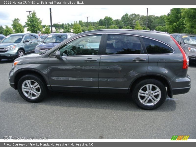 Polished Metal Metallic / Black 2011 Honda CR-V EX-L