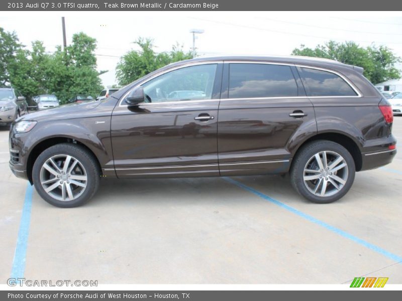 Teak Brown Metallic / Cardamom Beige 2013 Audi Q7 3.0 TFSI quattro