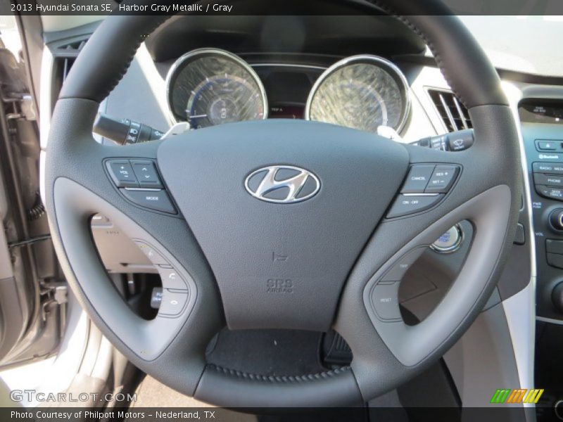 Harbor Gray Metallic / Gray 2013 Hyundai Sonata SE