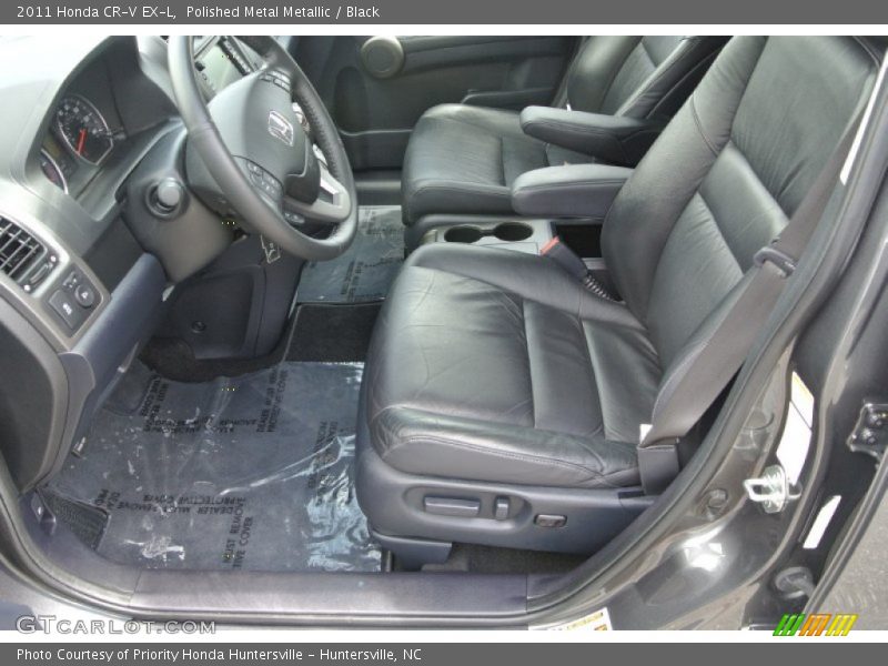Polished Metal Metallic / Black 2011 Honda CR-V EX-L