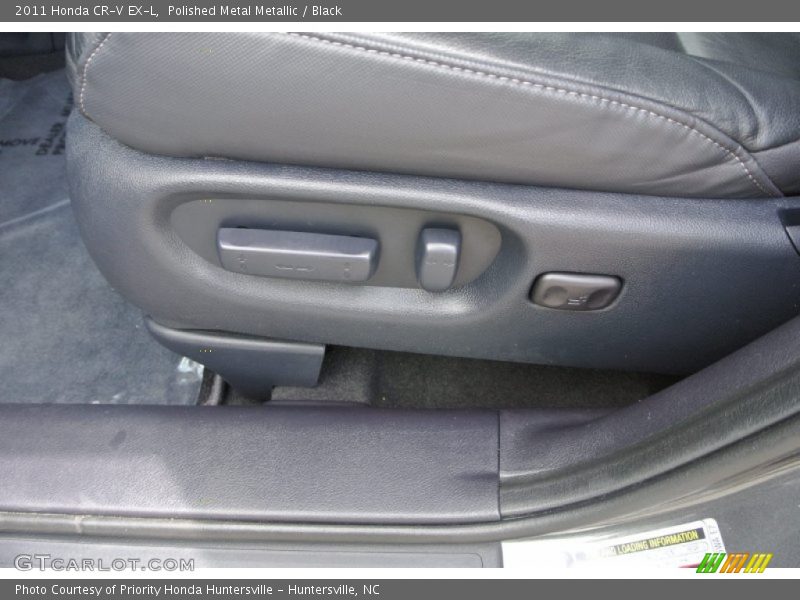 Polished Metal Metallic / Black 2011 Honda CR-V EX-L