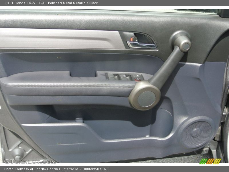 Polished Metal Metallic / Black 2011 Honda CR-V EX-L