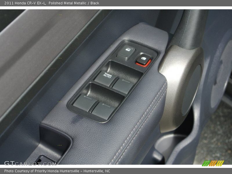 Polished Metal Metallic / Black 2011 Honda CR-V EX-L