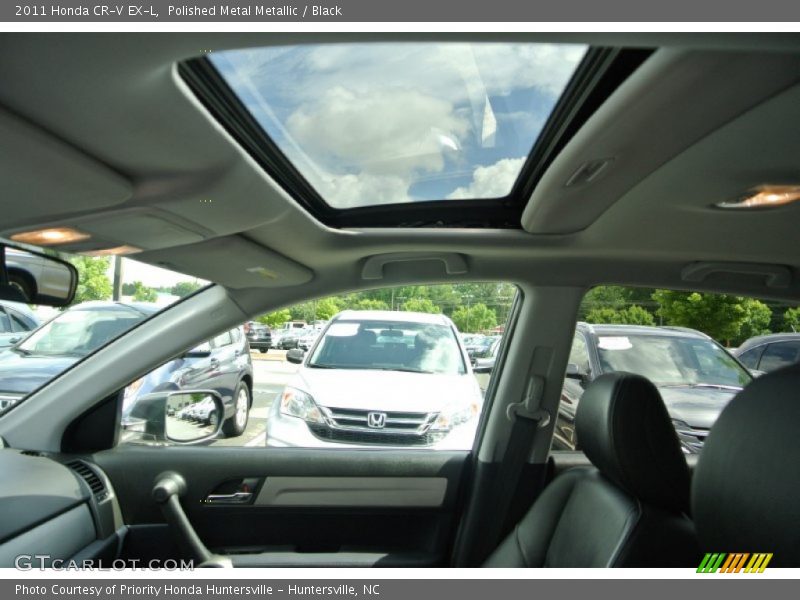Polished Metal Metallic / Black 2011 Honda CR-V EX-L