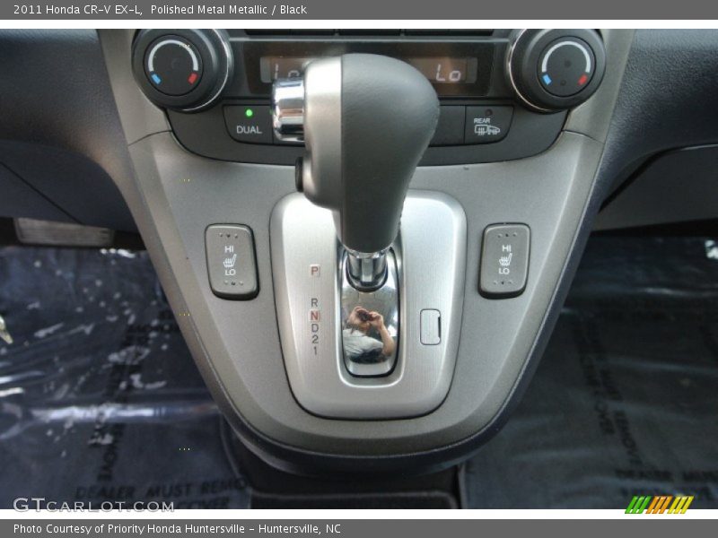 Polished Metal Metallic / Black 2011 Honda CR-V EX-L
