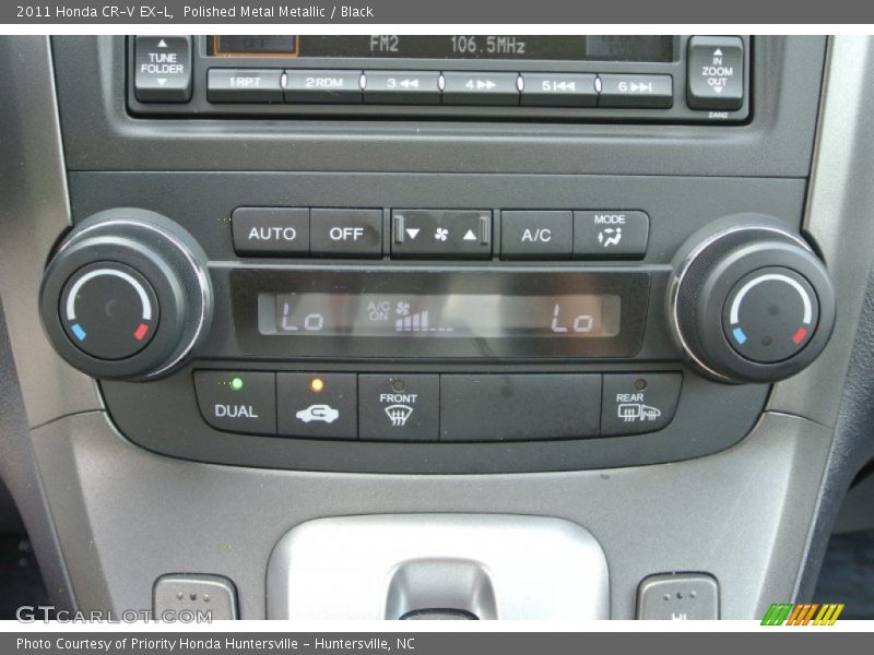 Polished Metal Metallic / Black 2011 Honda CR-V EX-L