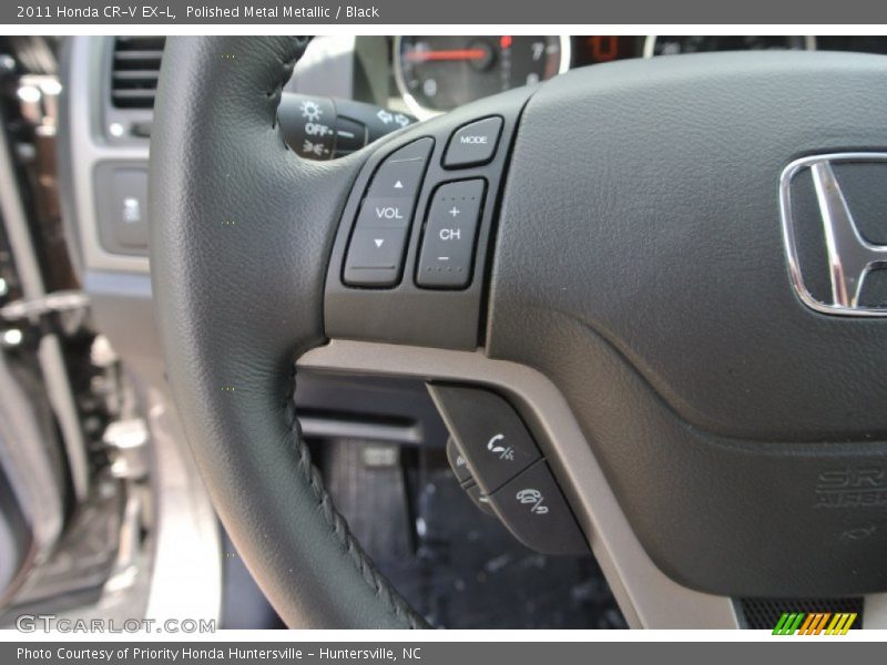 Polished Metal Metallic / Black 2011 Honda CR-V EX-L