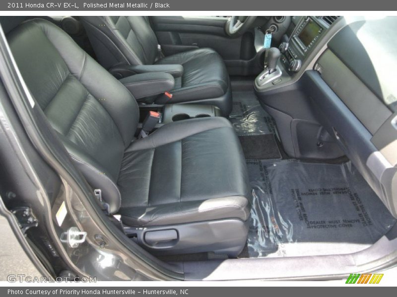 Polished Metal Metallic / Black 2011 Honda CR-V EX-L
