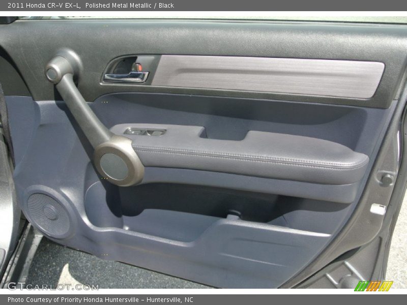 Polished Metal Metallic / Black 2011 Honda CR-V EX-L