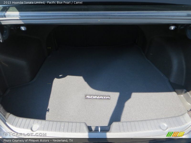 Pacific Blue Pearl / Camel 2013 Hyundai Sonata Limited