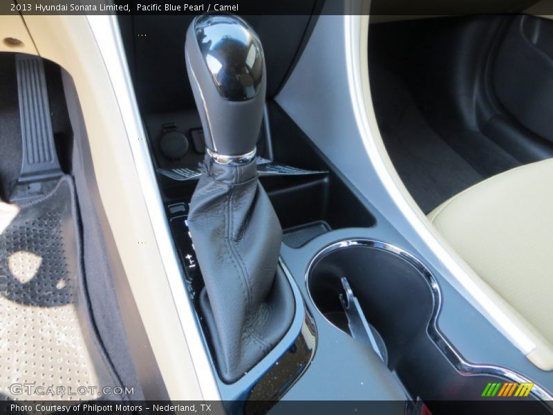 Pacific Blue Pearl / Camel 2013 Hyundai Sonata Limited