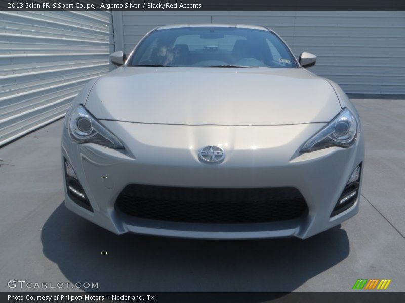 Argento Silver / Black/Red Accents 2013 Scion FR-S Sport Coupe
