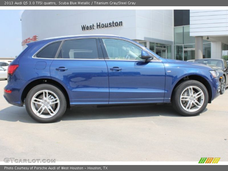 Scuba Blue Metallic / Titanium Gray/Steel Gray 2013 Audi Q5 3.0 TFSI quattro