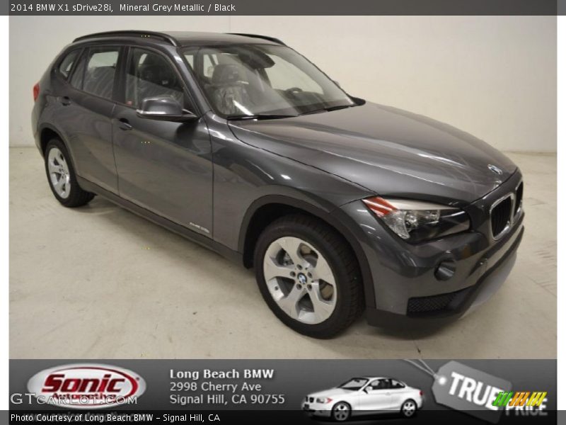 Mineral Grey Metallic / Black 2014 BMW X1 sDrive28i