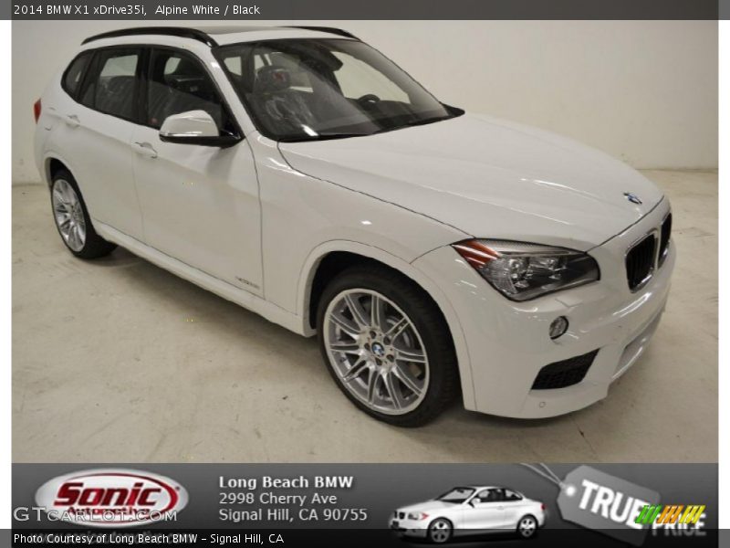 Alpine White / Black 2014 BMW X1 xDrive35i