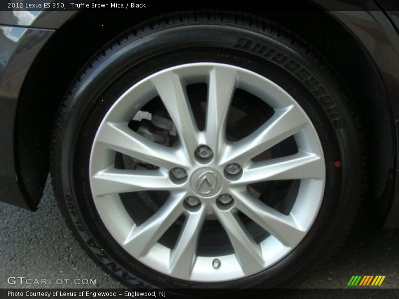Truffle Brown Mica / Black 2012 Lexus ES 350