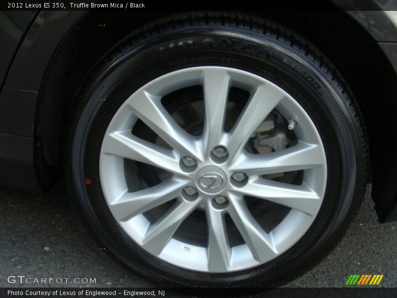 Truffle Brown Mica / Black 2012 Lexus ES 350